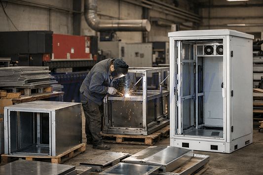 Телекоммуникациялық шкафтарды өндіру процесі: сыртқы телекоммуникациялық шкафтар қалай өндіріледі