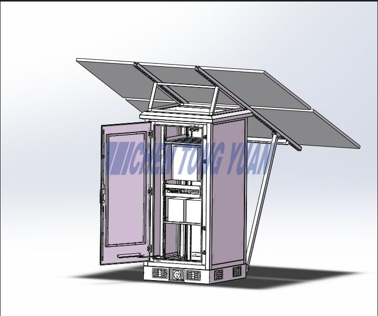 Support de batterie ext&eacute;rieur et support de panneau solaire 